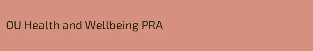 OU Health and Wellbeing PRA